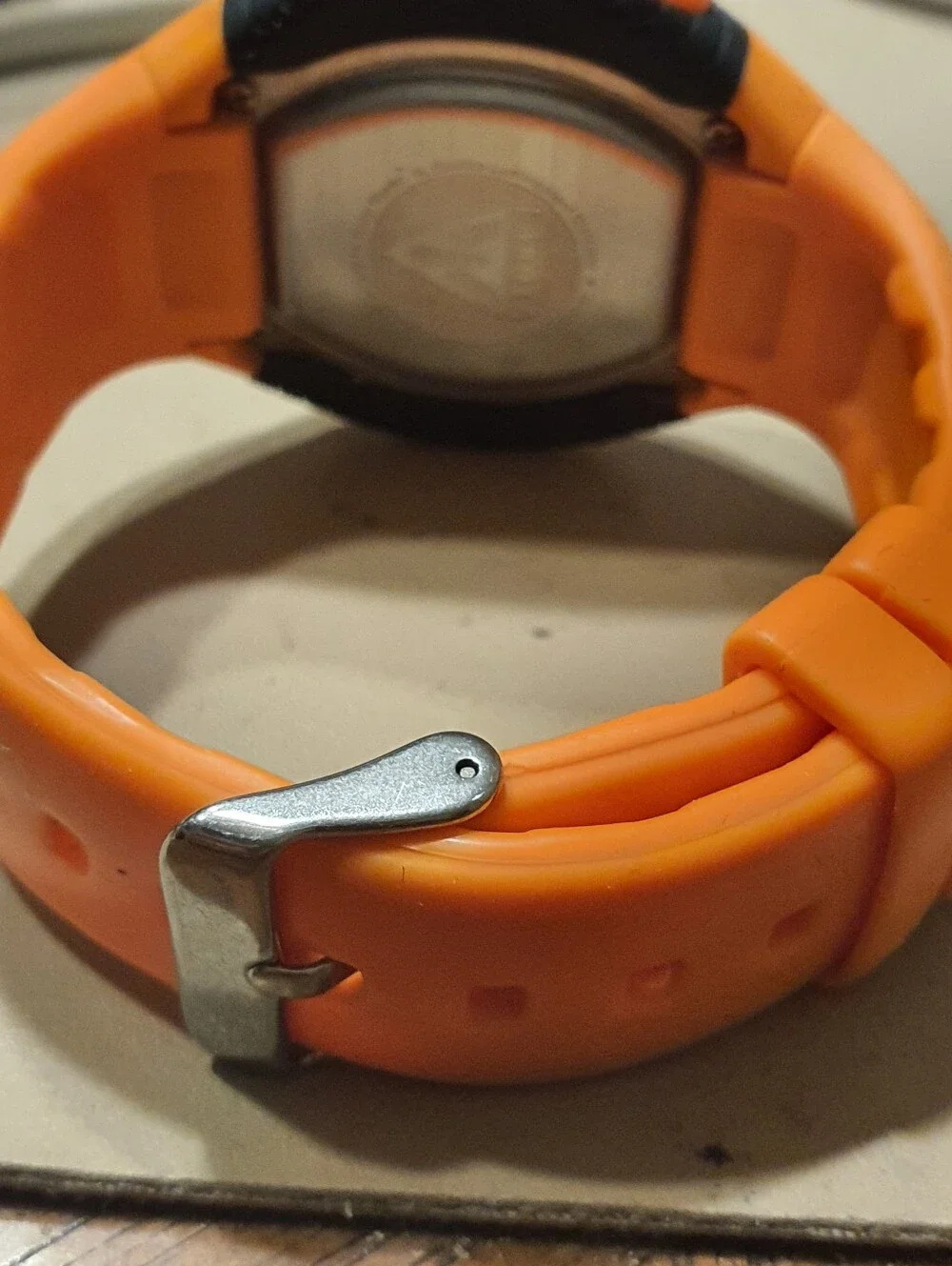 Dakota Silver/Orange Digital Alarn Chrono Men's Watch